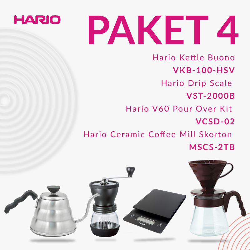 Hario Promo V60 VKB 100 HSV+MSCS 2 TB+VST 2000 B+VCSD 02 CBR Hario