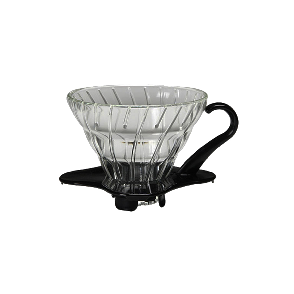 Hario V60 Glass Coffee Dripper Black 01 VDG-01B