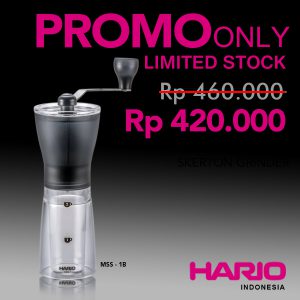 Hario Mini Mill Slim Hand Coffee Grinder MSS-1B