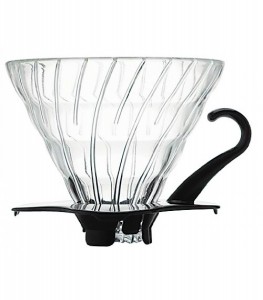 Hario V60 Glass Coffee Dripper Black 02 VDG-02B