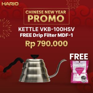 Hario V60 Kettle Buono Small VKB-100HSV Free Paper Filter MDF-1