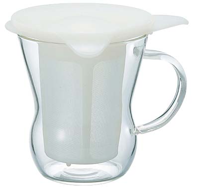 Hario One Cup Tea Maker Natural White OTM-1NW