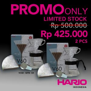 Promo Hario Pour Over Kit VCSD-02TB-EX 2Pcs