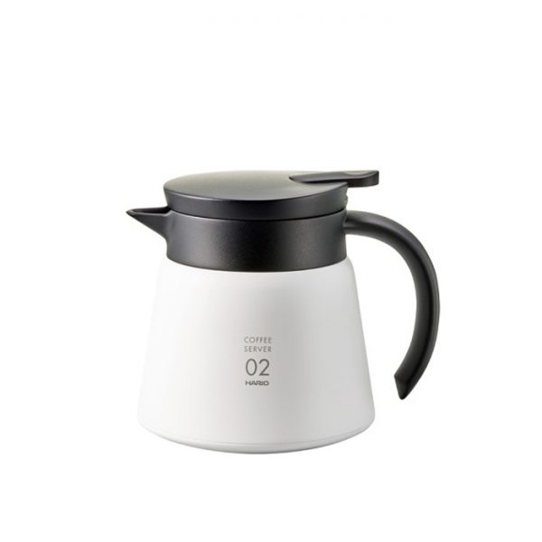 Hario V60 Insulated Stainless Steel Server 600 White VHS-60W