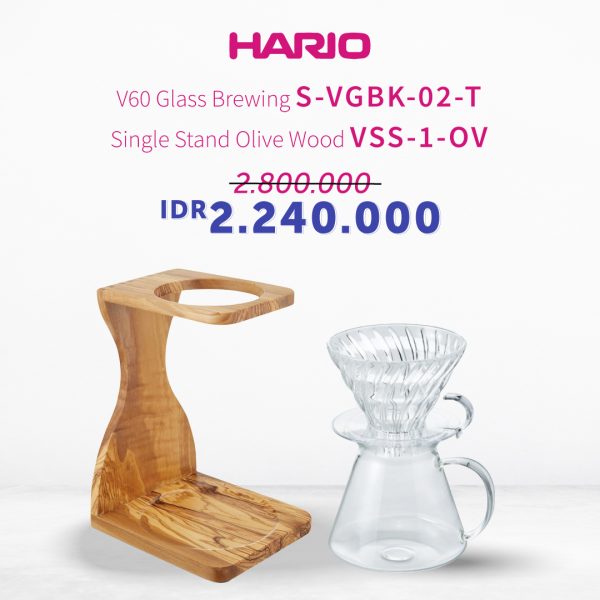 Promo Hario Simply Manual Brew (S-VGBK-02-T, VSS-1-OV)