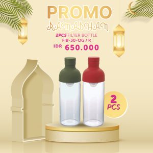 Promo Ramadhan Bundling Hario Filter Bottle FIB-30-R/OG