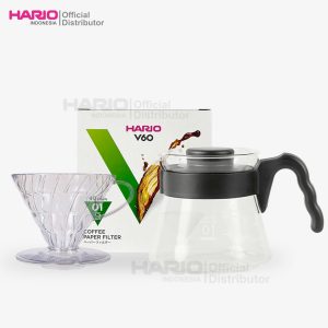 Hario V60 SET 01 - Server VCS-01B + Dripper VD-01T + Filter VCF-01-40W